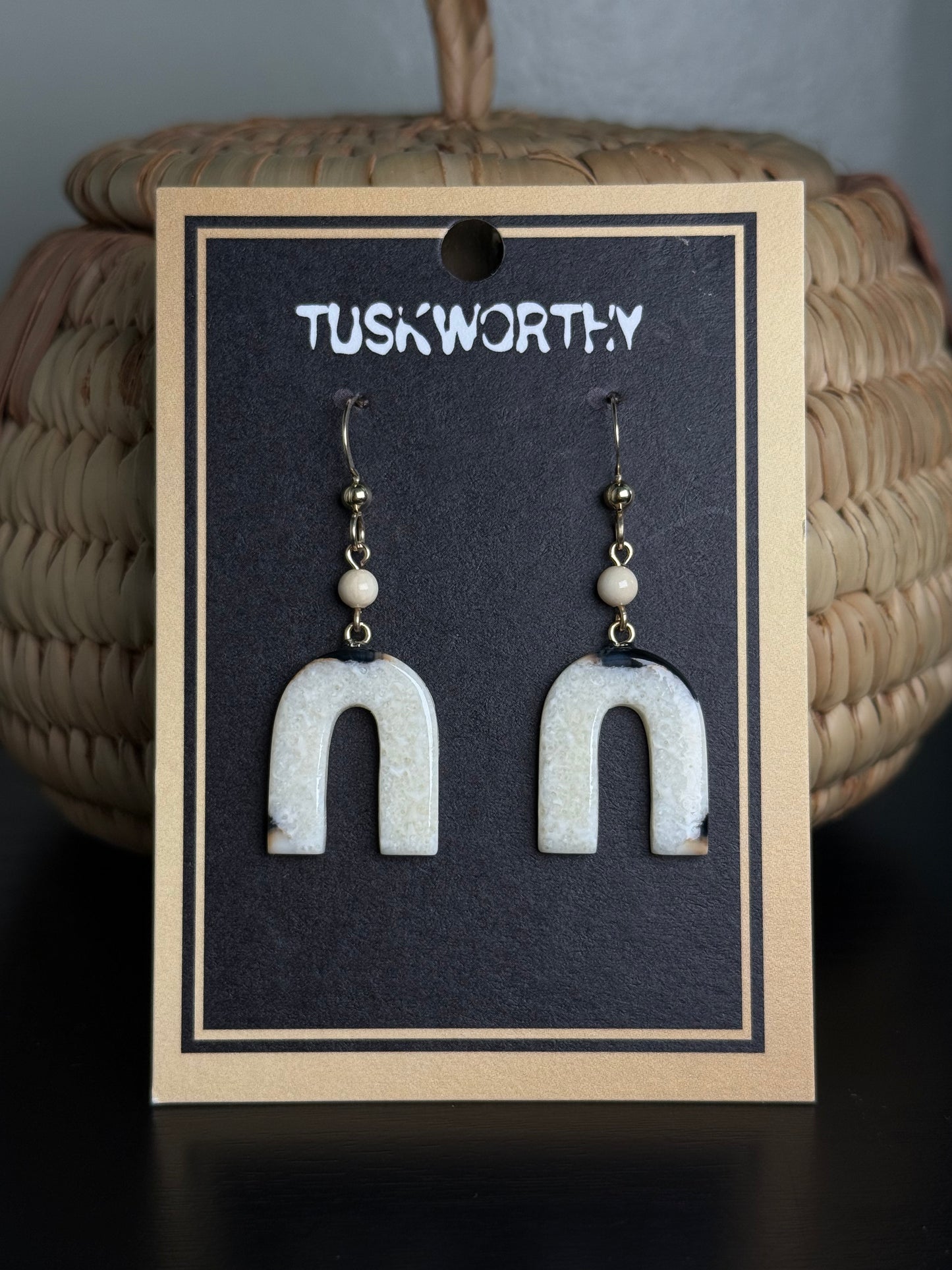 Ivory U-Link Earrings