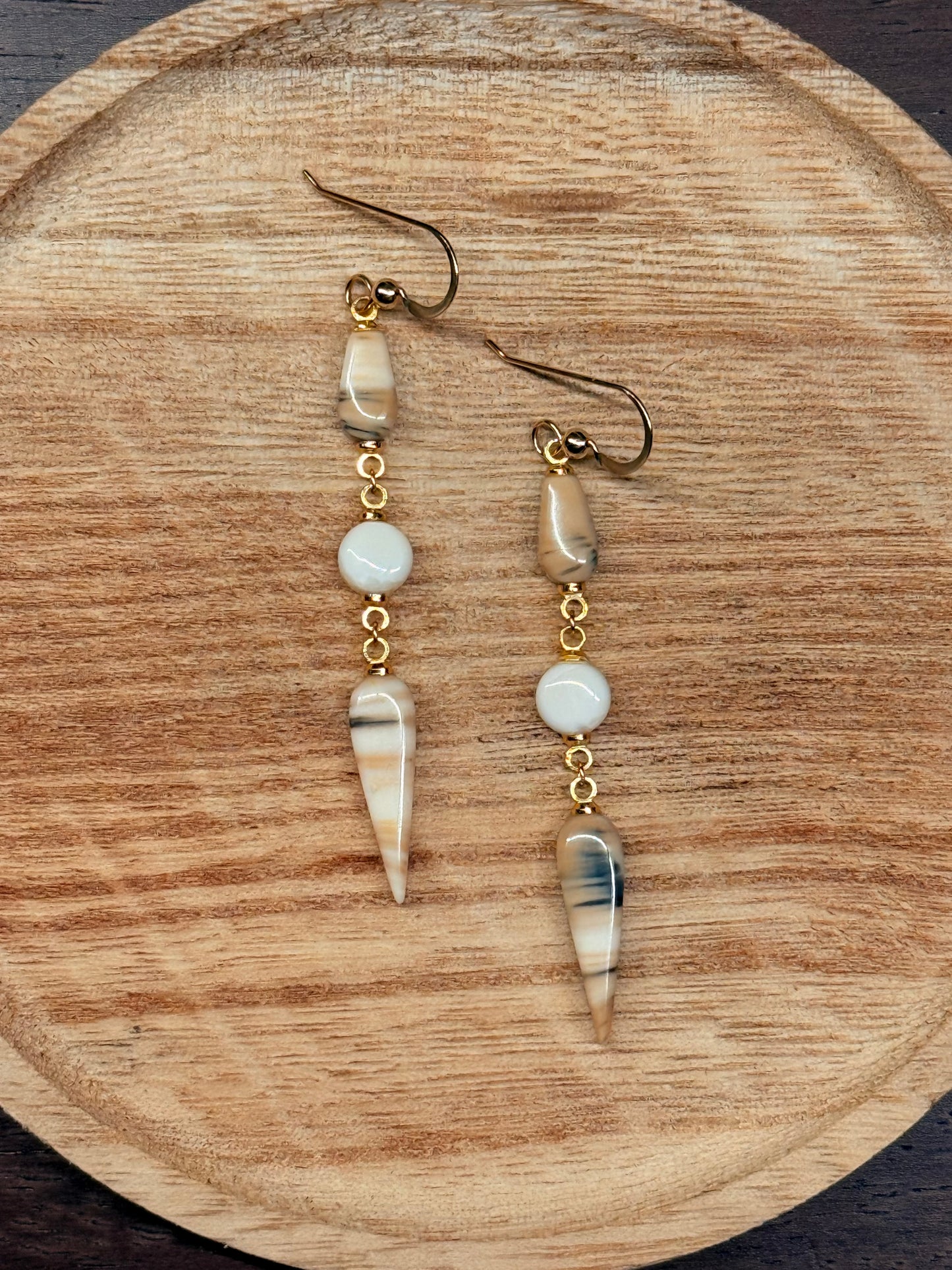 Harmony Tusk Drop Earrings