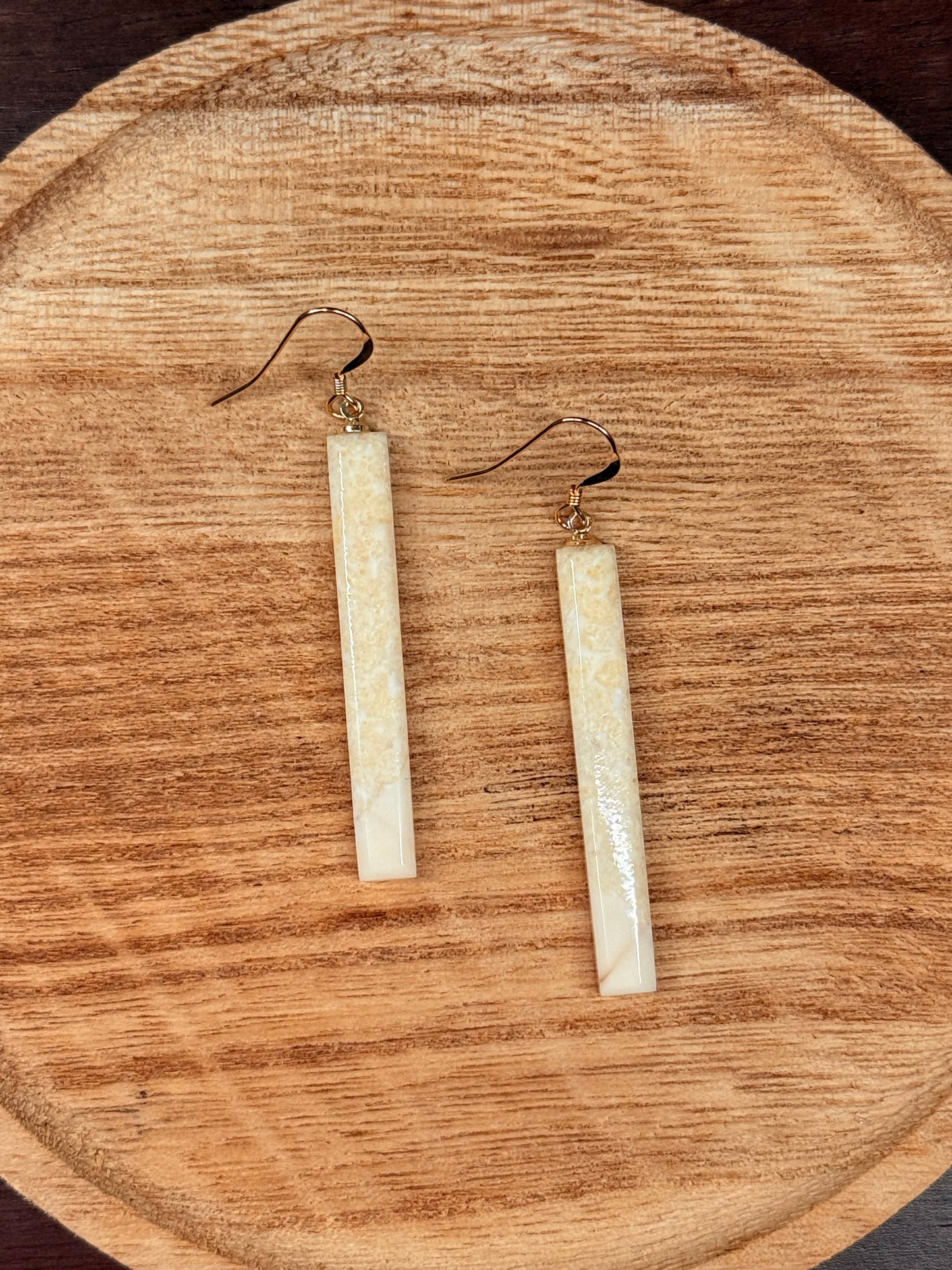 Ivory Bar Earrings