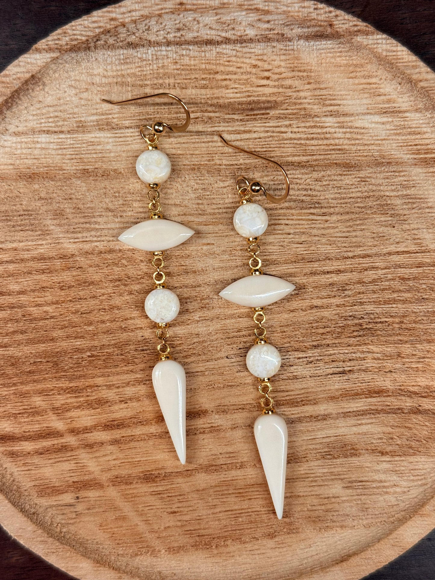 Ivory Pinnacle Earrings