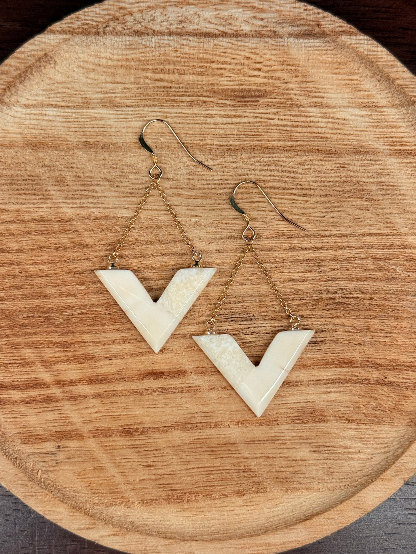 Polar Peak Ivory Earrings