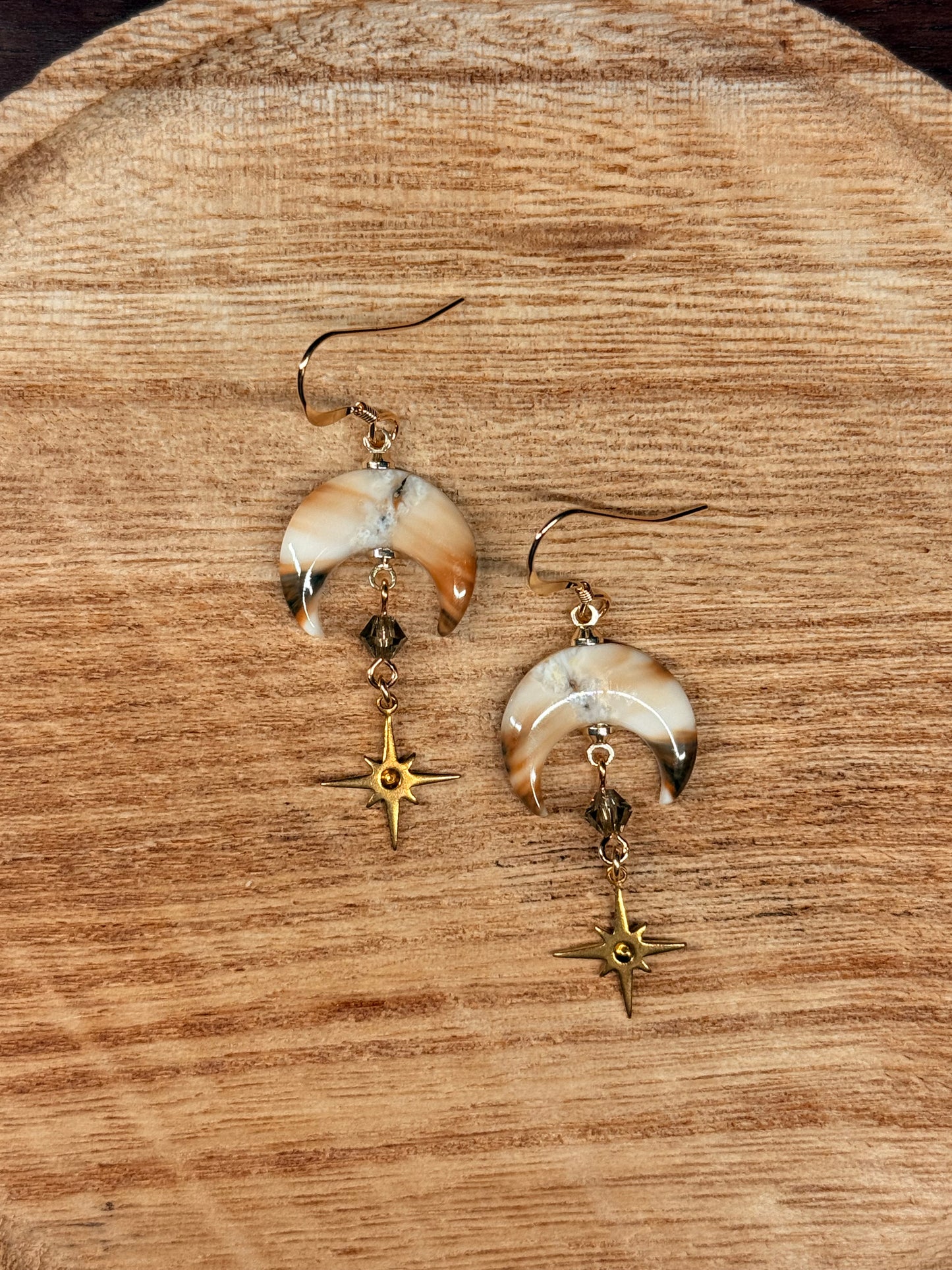 Ivory Moon Earrings