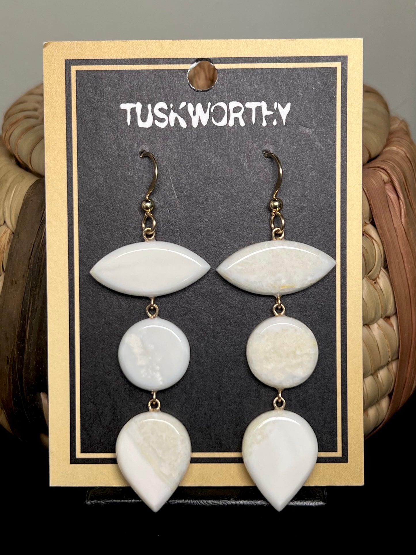 Ivory Trinity Earrings
