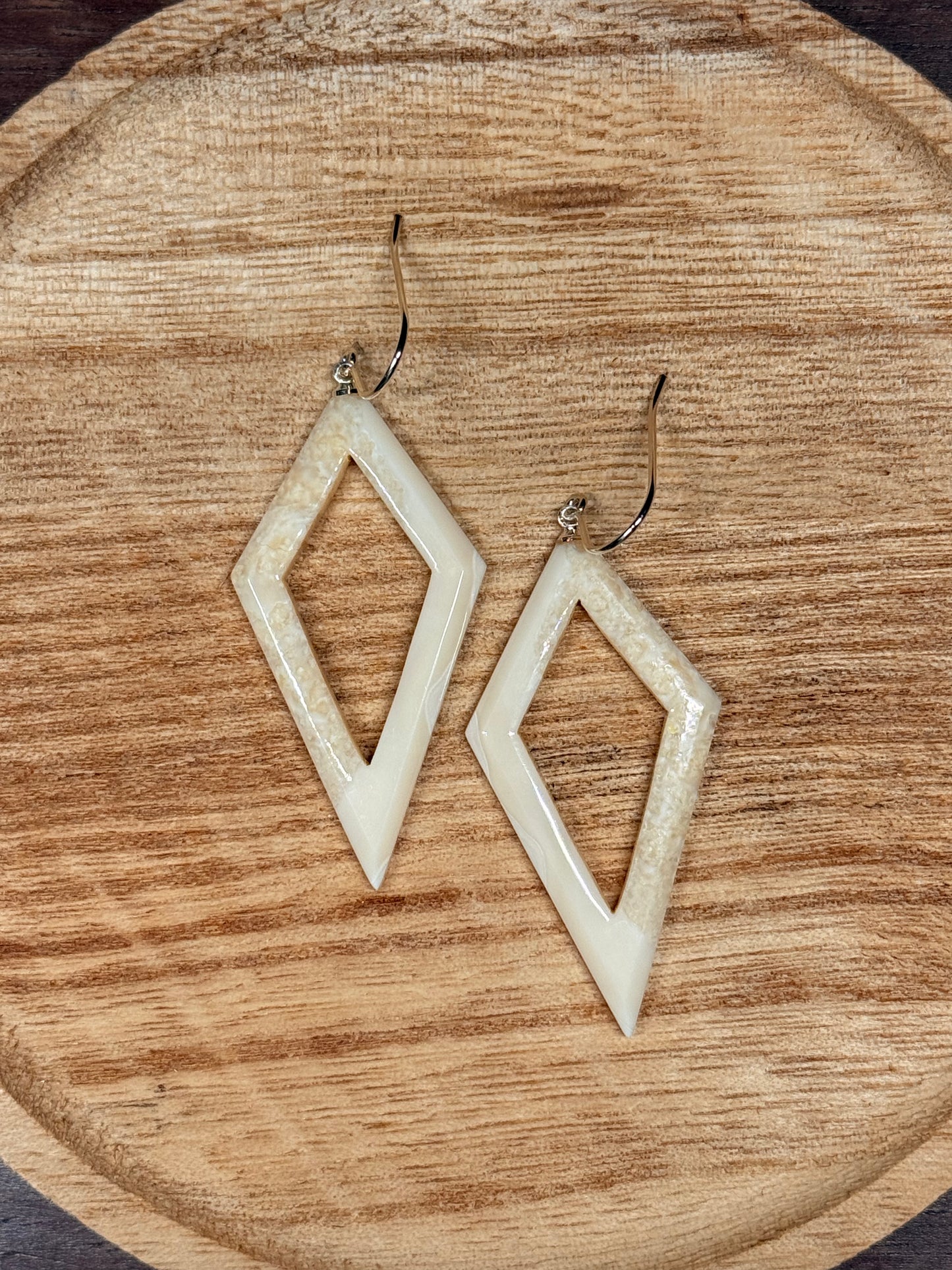 Aurora Point Ivory Earrings