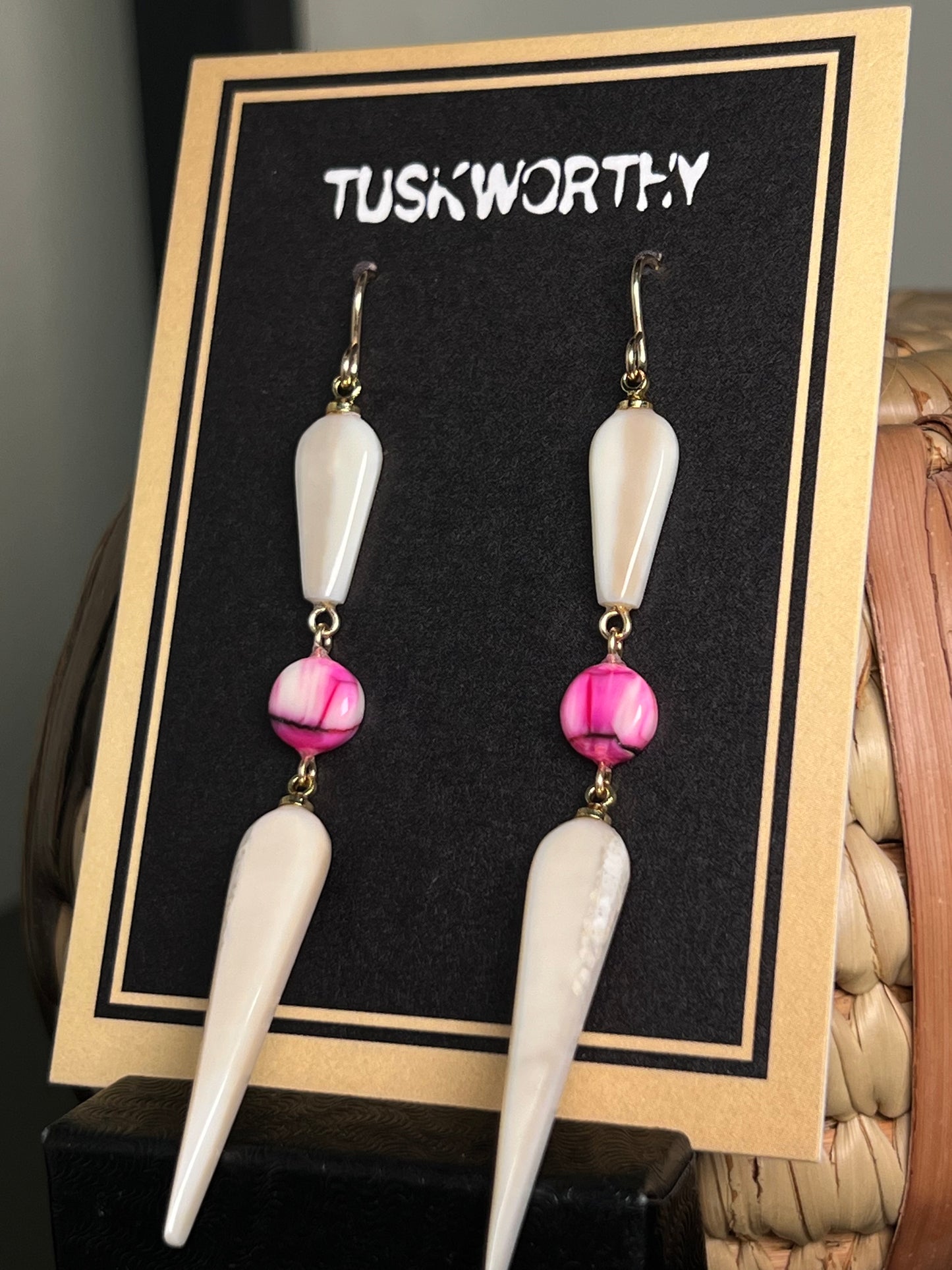 Fuchsia Harmony Tusk Drops