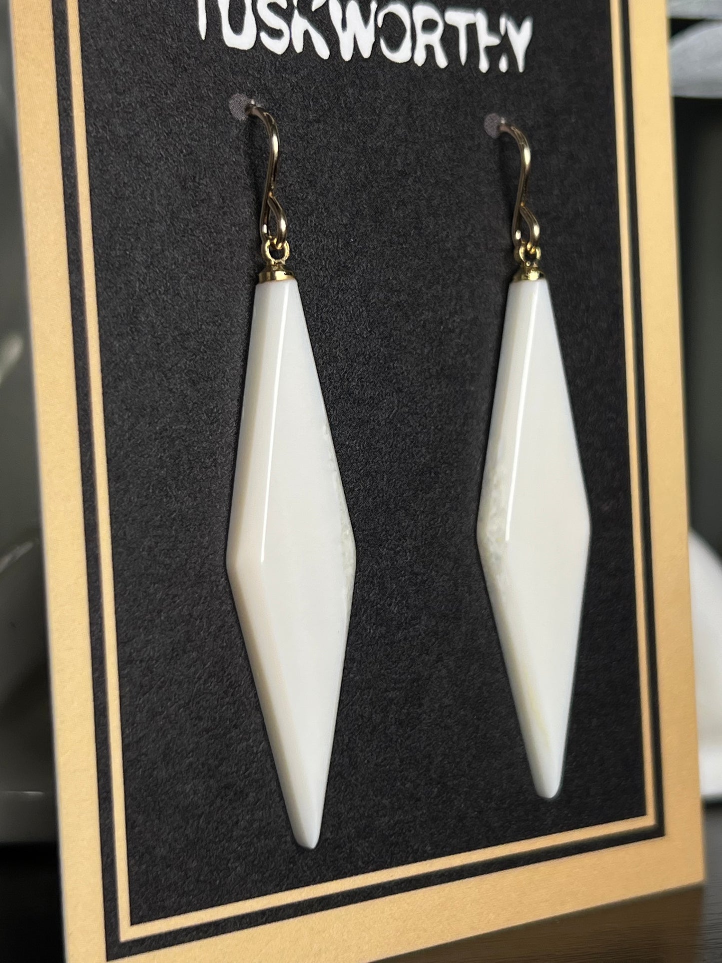 Ivory Spike Earrings