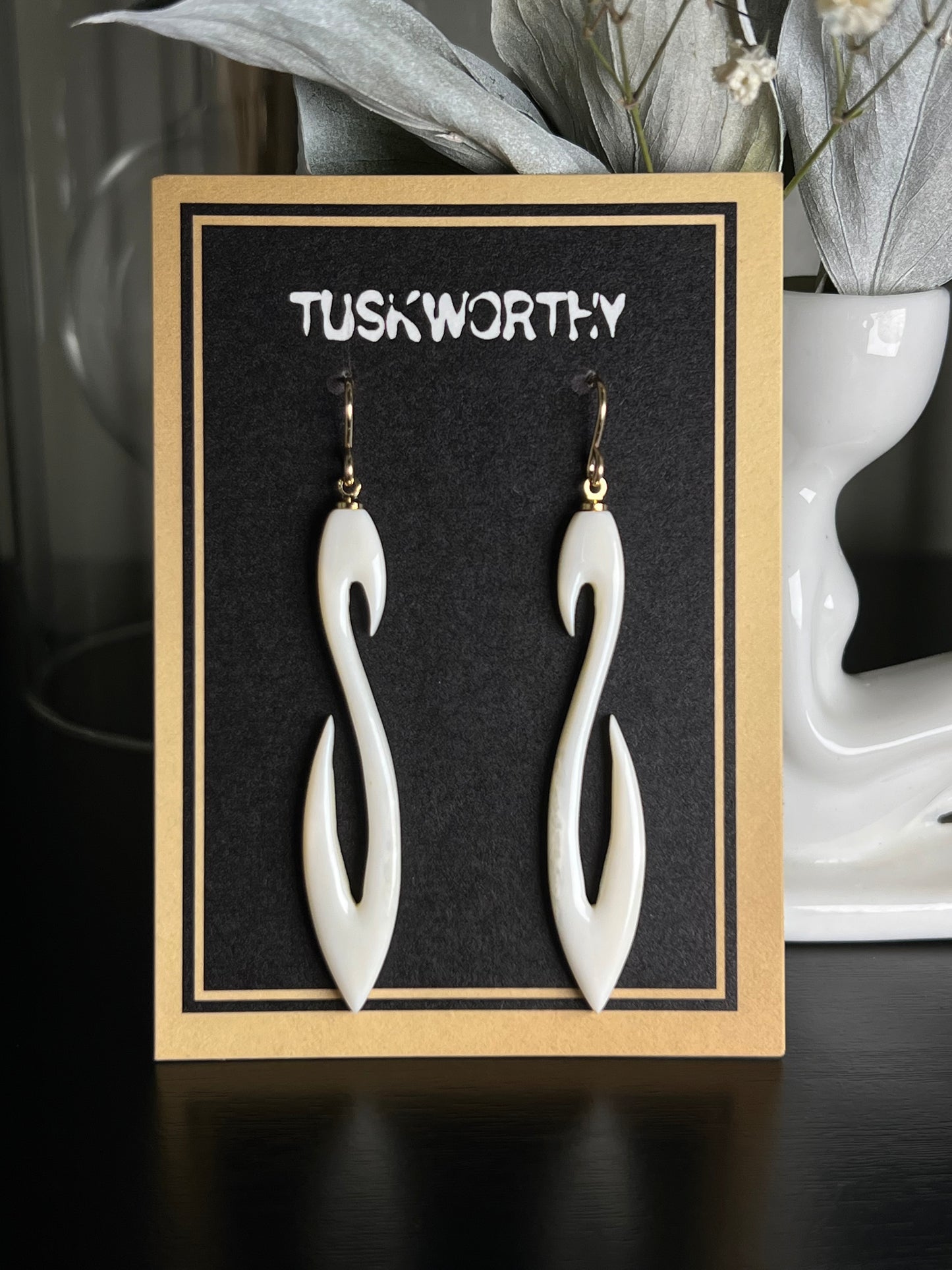 Ivory Infinite Self Earrings