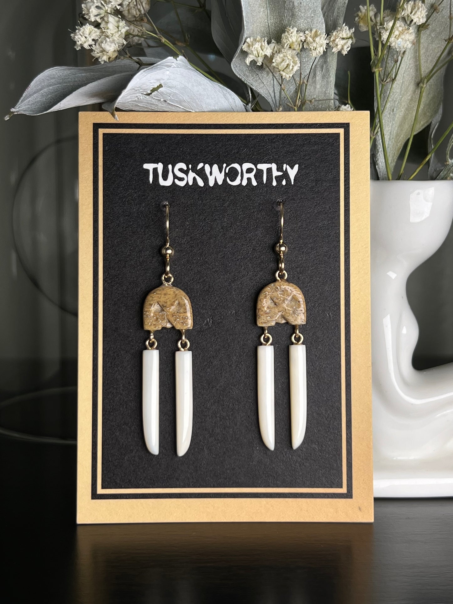 Walrus Tusk Earrings