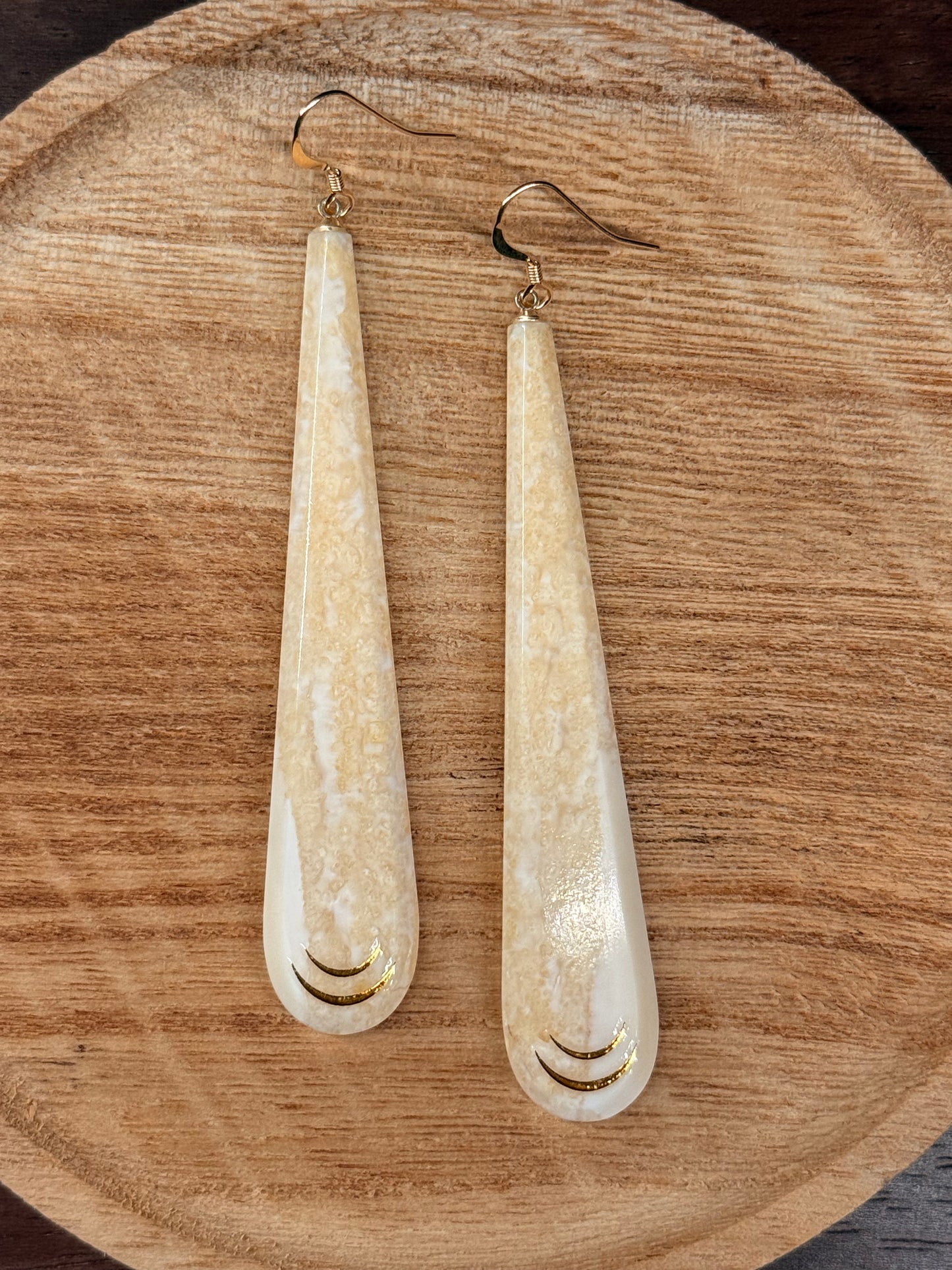 XL Ivory Drop Earrings
