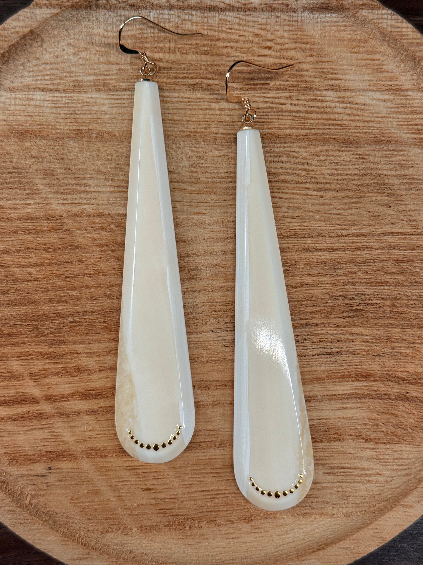 XL Ivory Drop Earrings