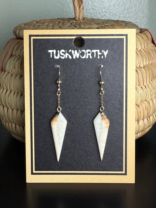 Ivory Spike Dangles
