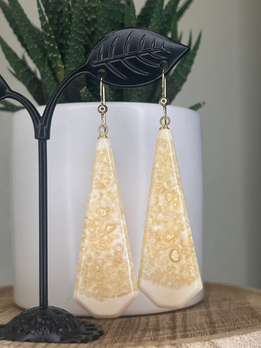 XL Bold Ivory Earrings