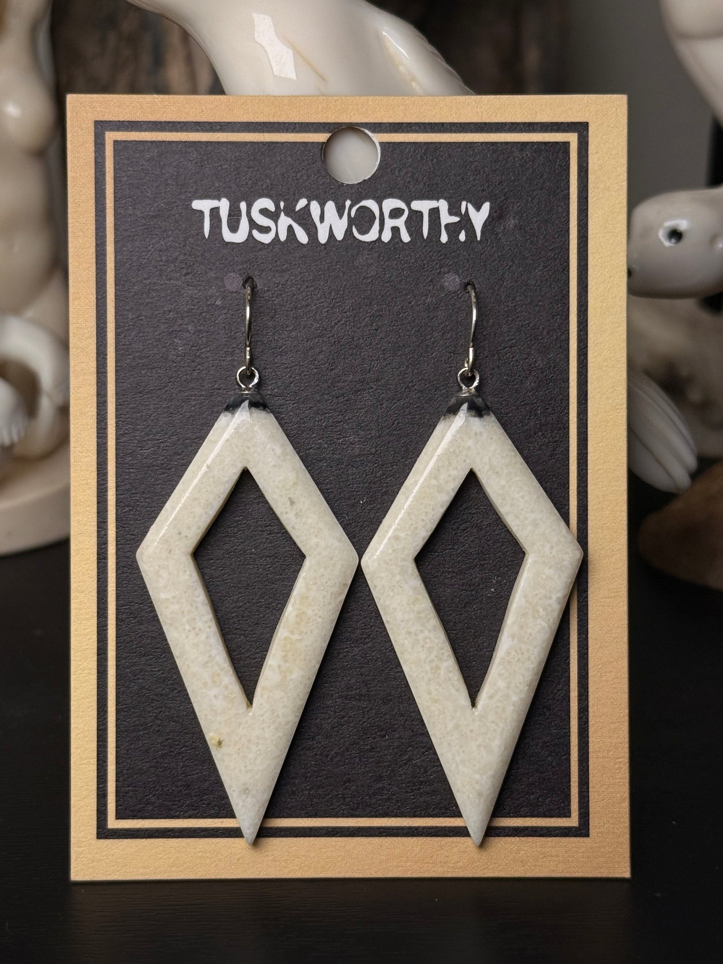 Aurora Point Ivory Earrings