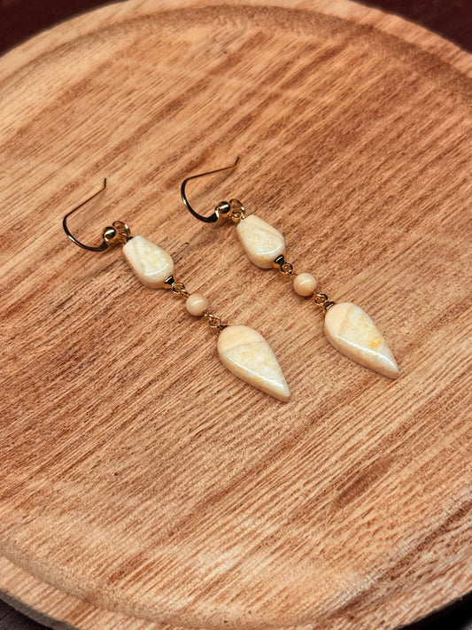 Harmony Tusk Drop Earrings