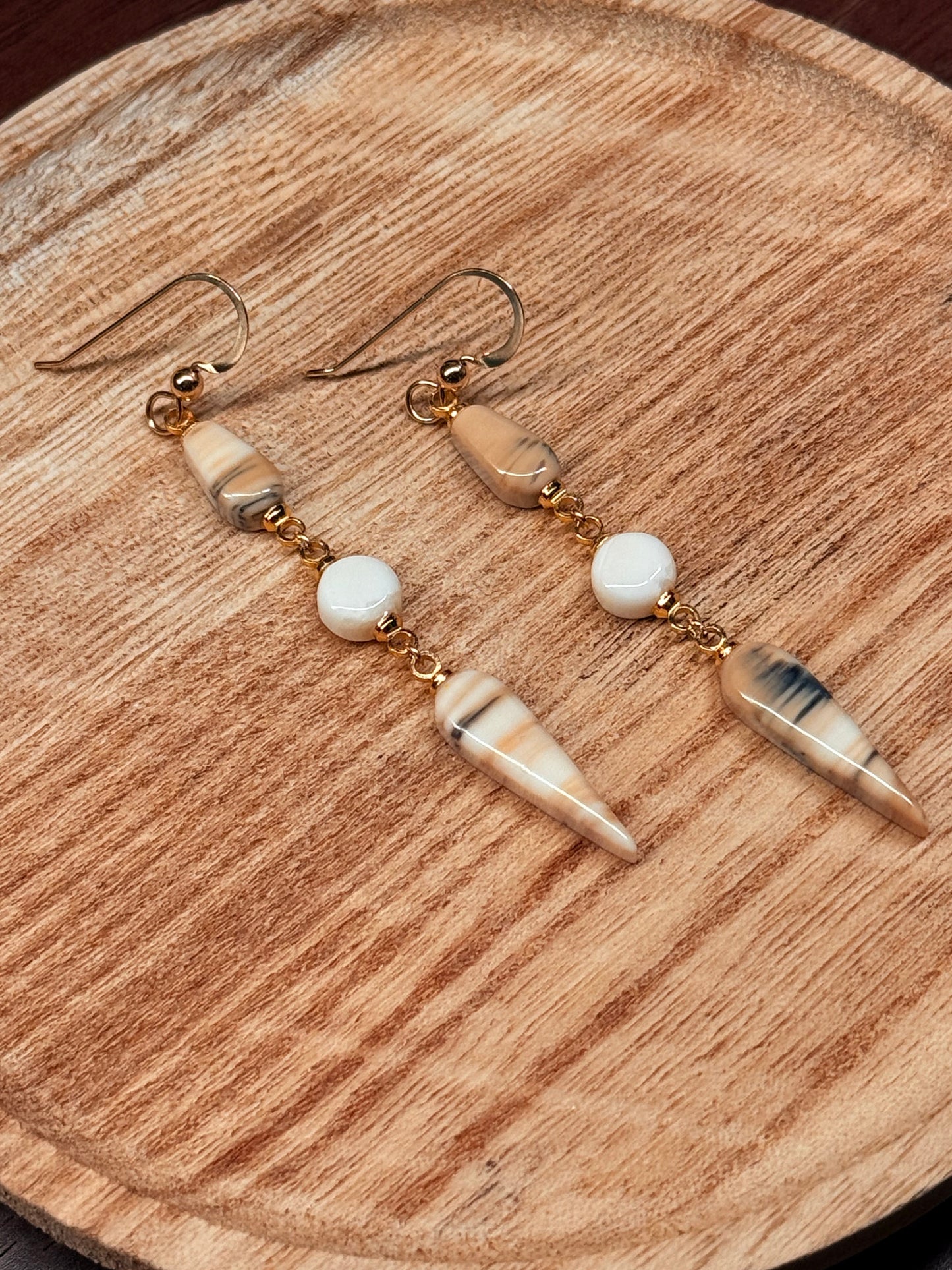 Harmony Tusk Drop Earrings