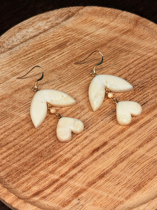 Ivory Heart Drops