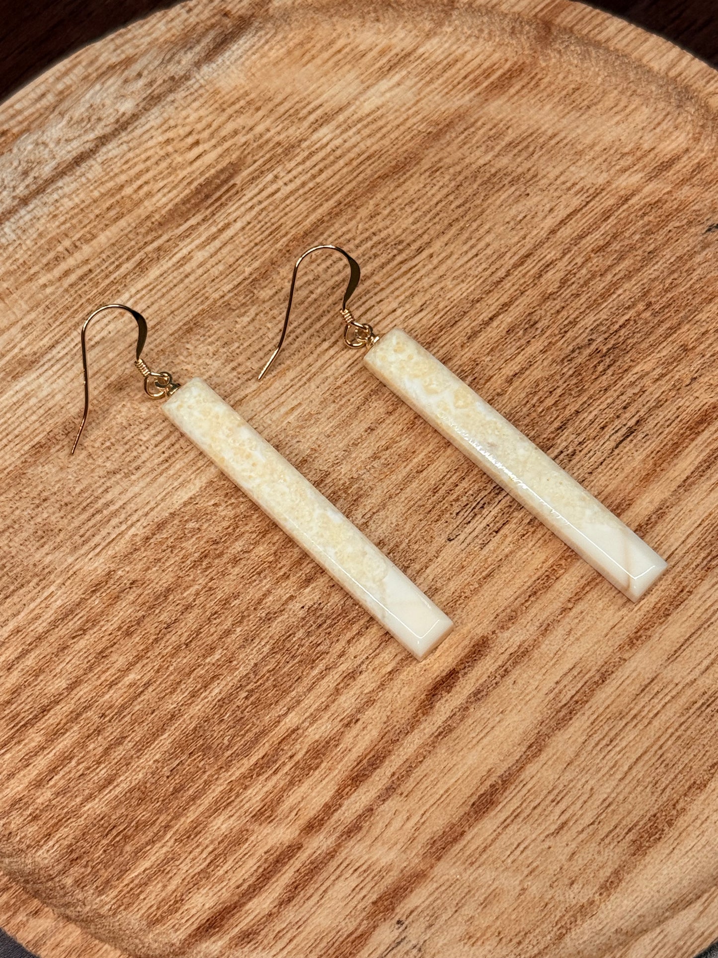 Ivory Bar Earrings