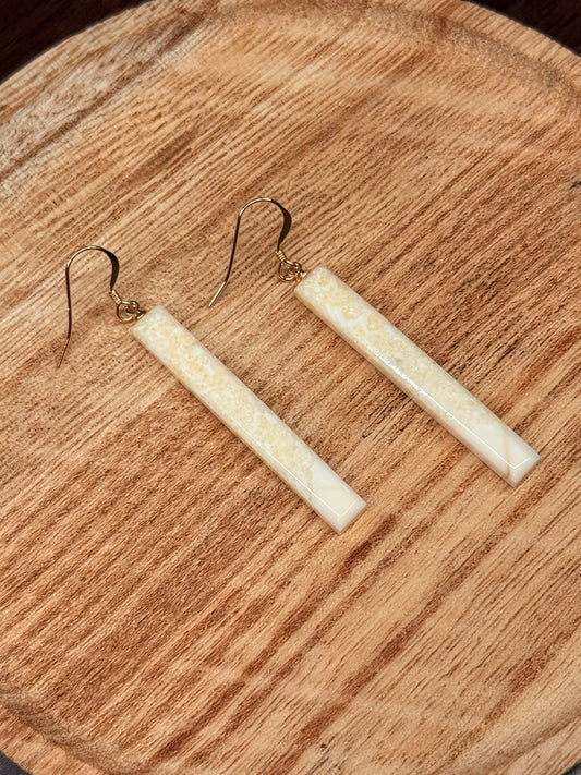 Ivory Bar Earrings