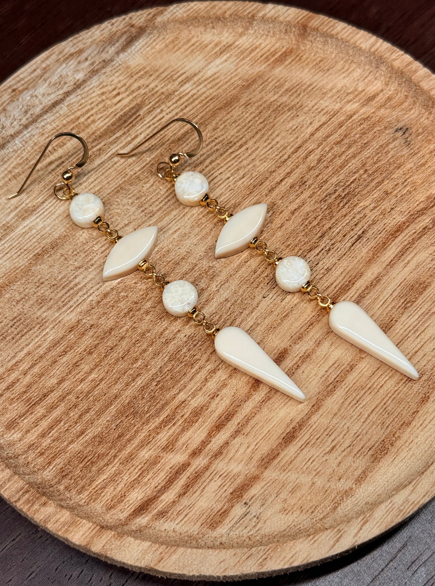 Ivory Pinnacle Earrings
