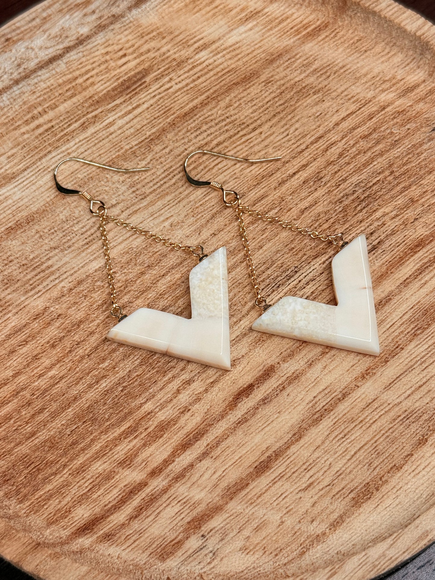 Polar Peak Ivory Earrings