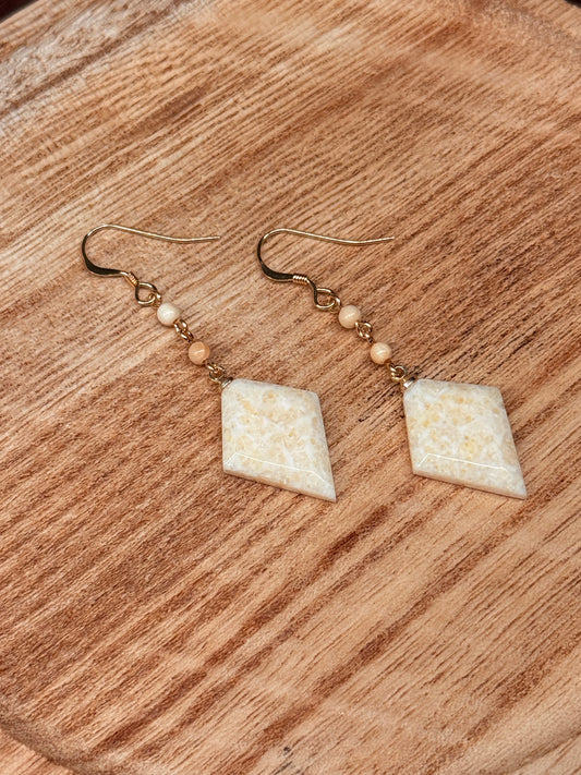 Ivory Diamond Earrings