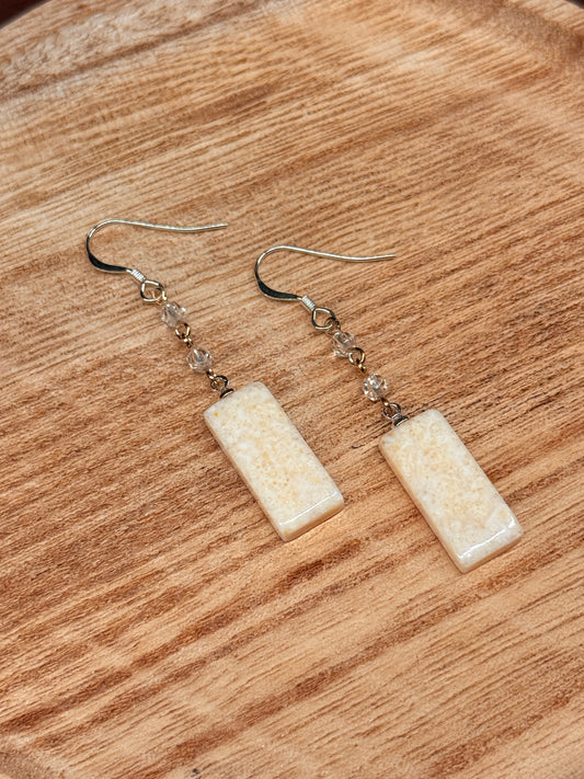Ivory Bar Earrings