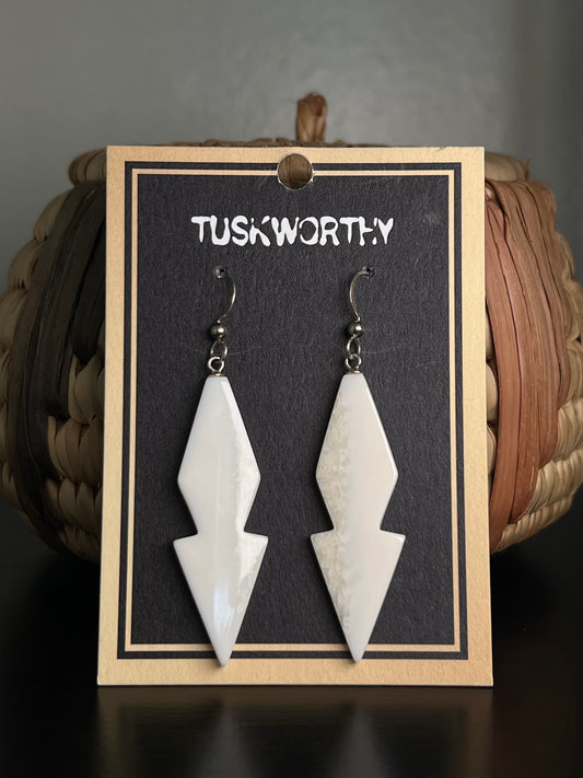 Ivory Arrow Head Earrings