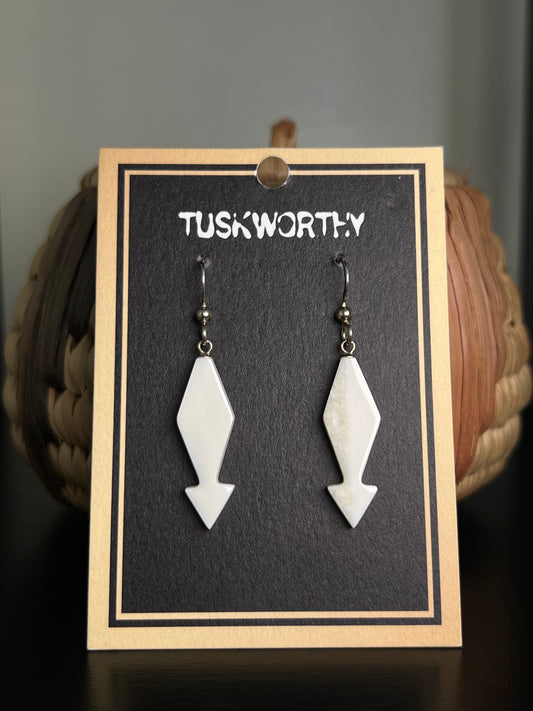 Ivory Arrowhead Earrings