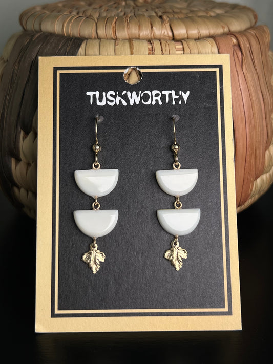 Ivory Gold Leaf Drops