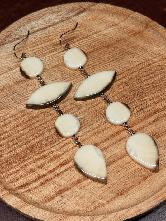 Ivory Pinnacle Earrings