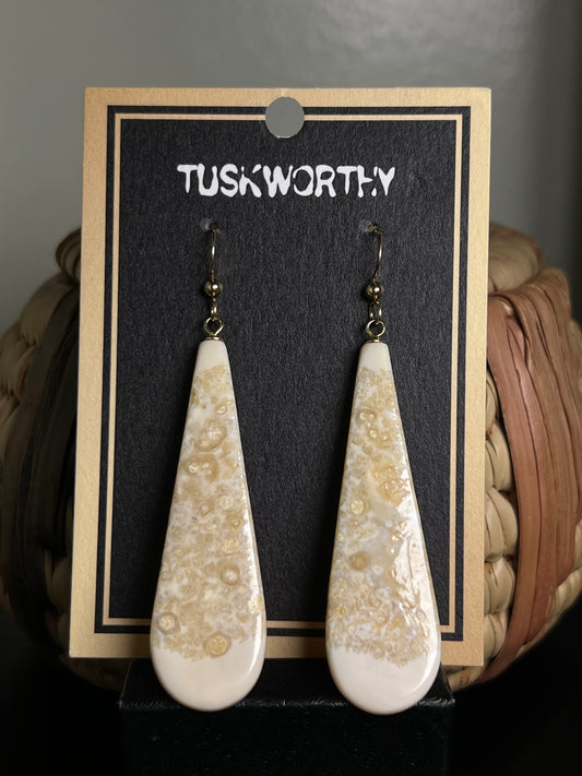 XL Rounded Ivory Drops