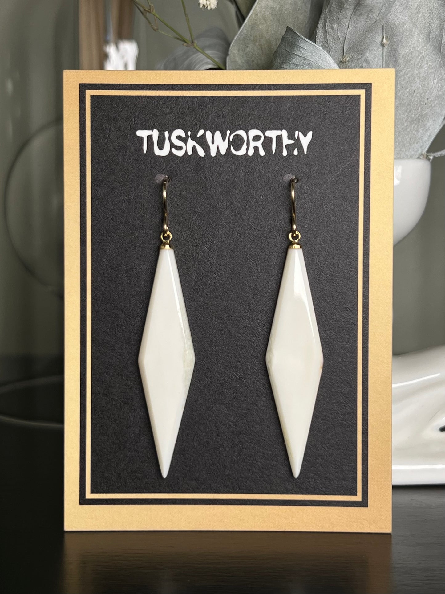 Ivory Spike Earrings