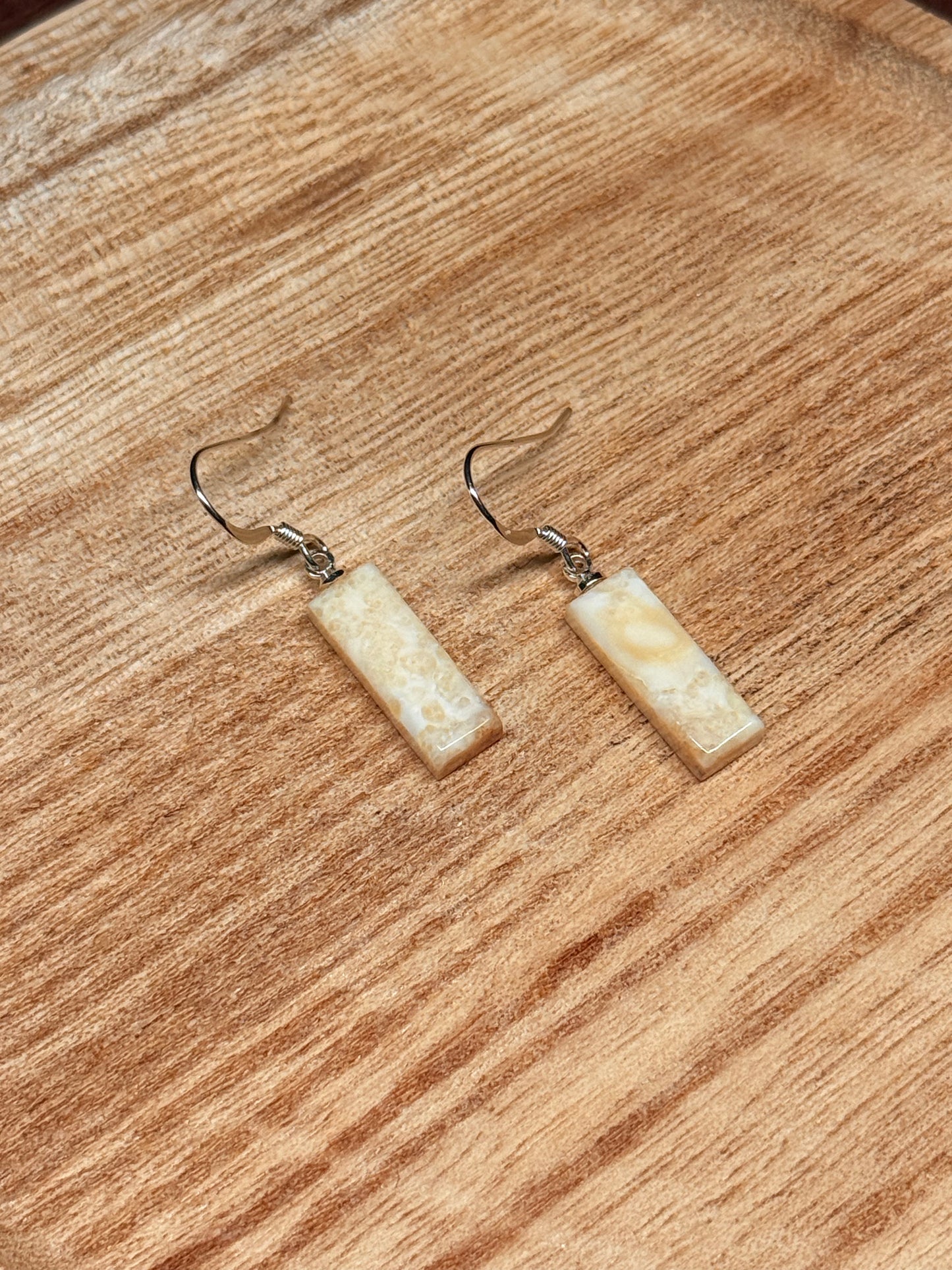 Mini Ivory Bar Earrings