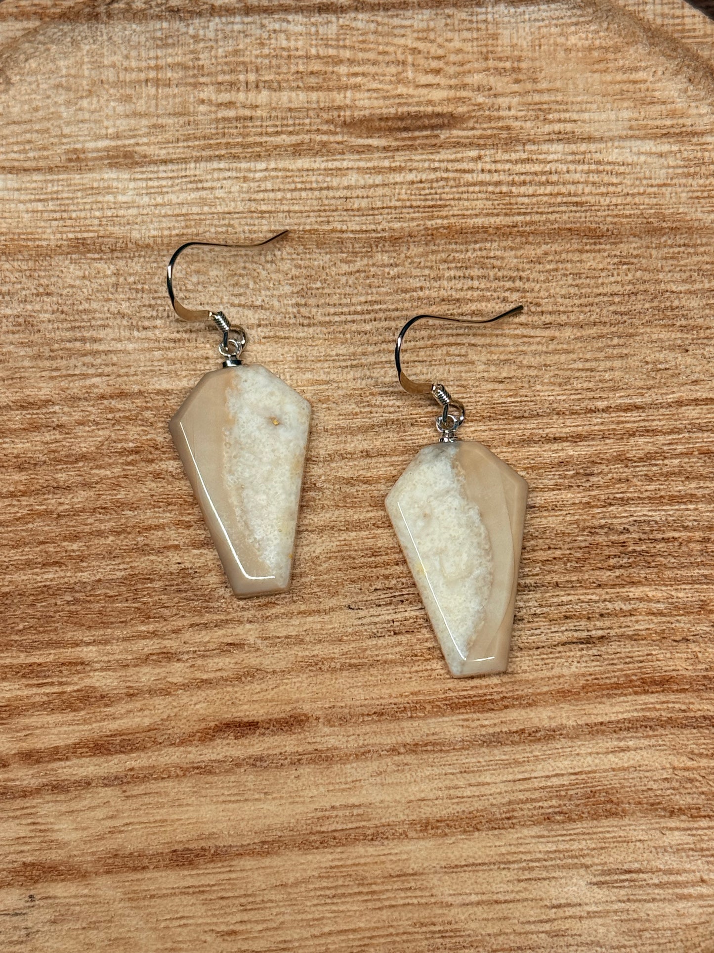 Ivory Coffin Earrings
