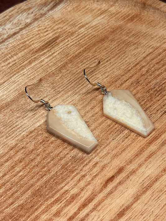 Ivory Coffin Earrings