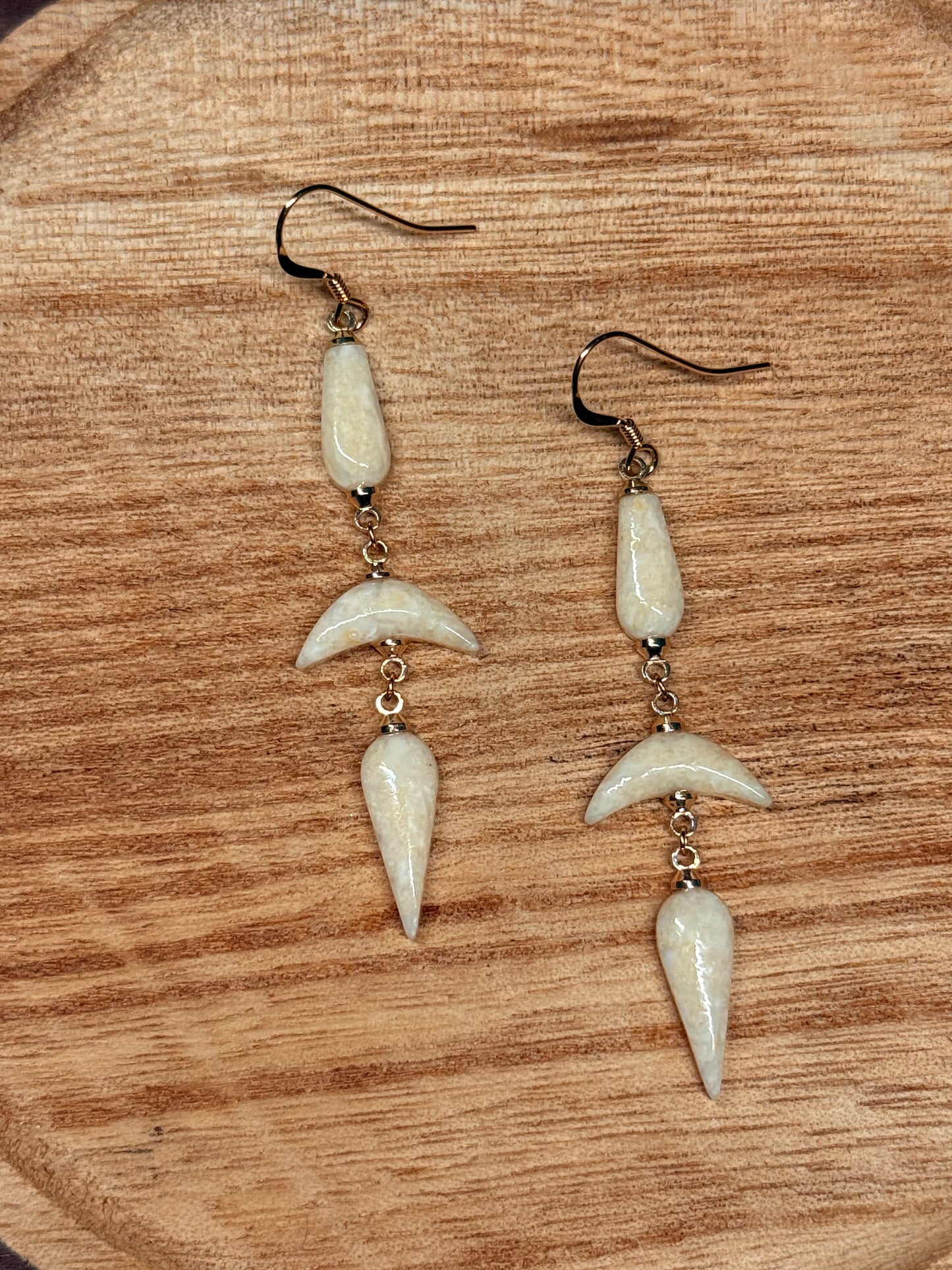 Ivory Moon Fall Earrings