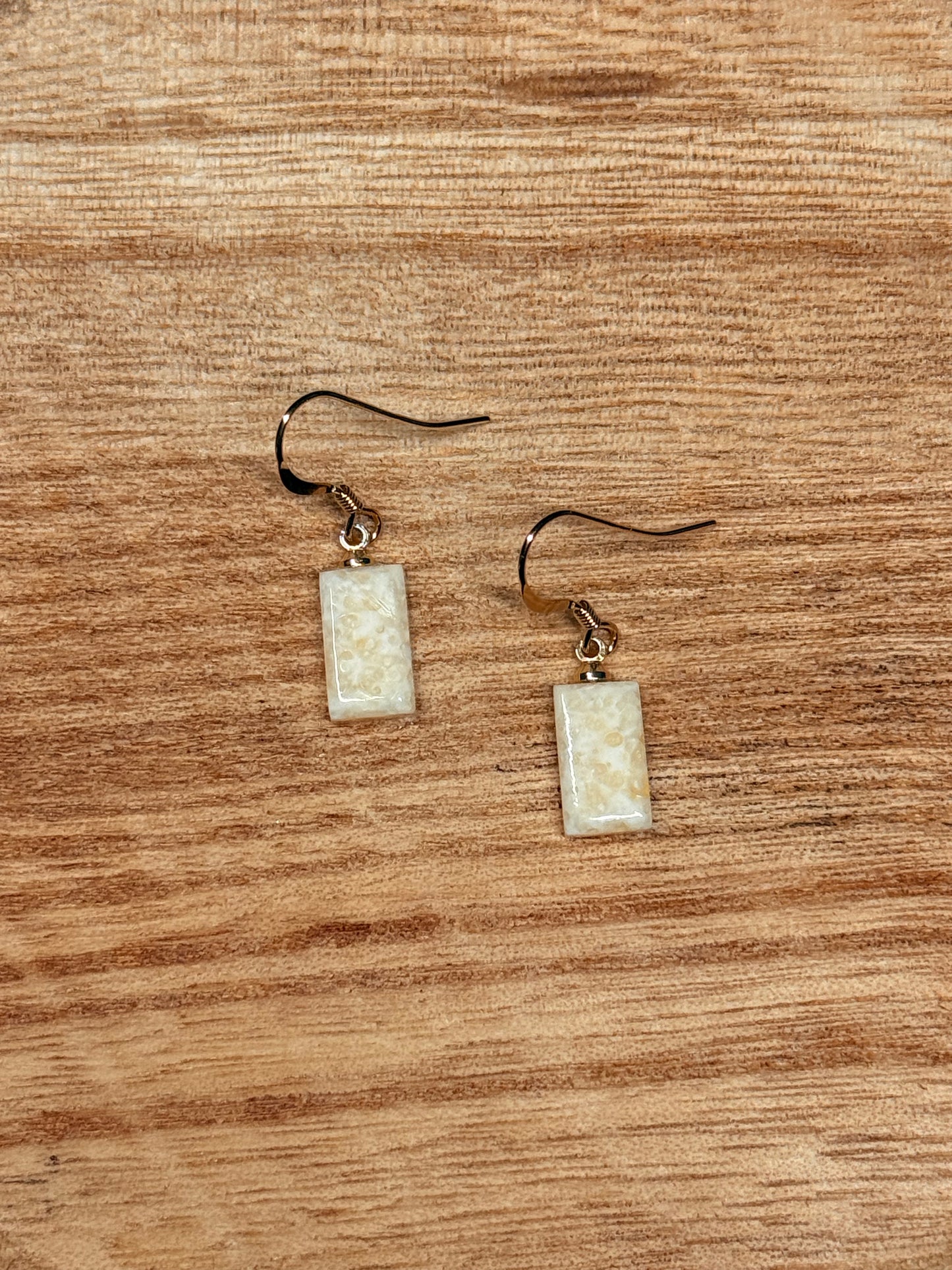 Mini Ivory Bar Earrings