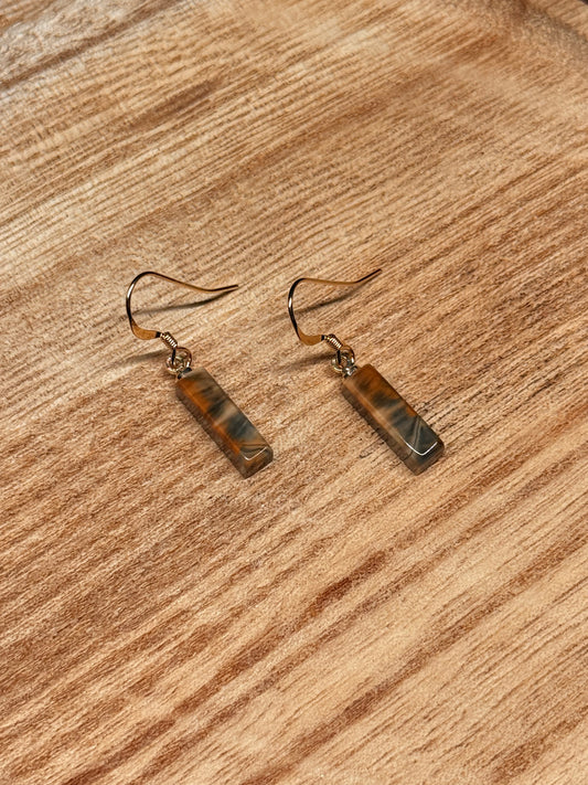 Mini Ivory Bar Earrings