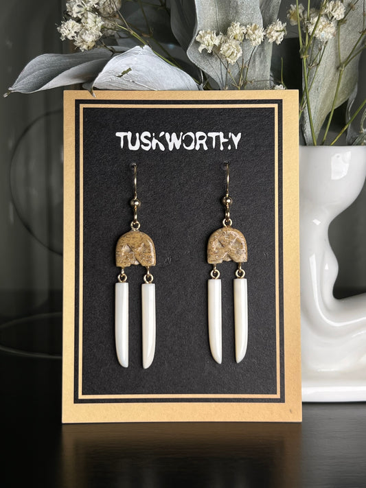 Walrus Tusk Earrings