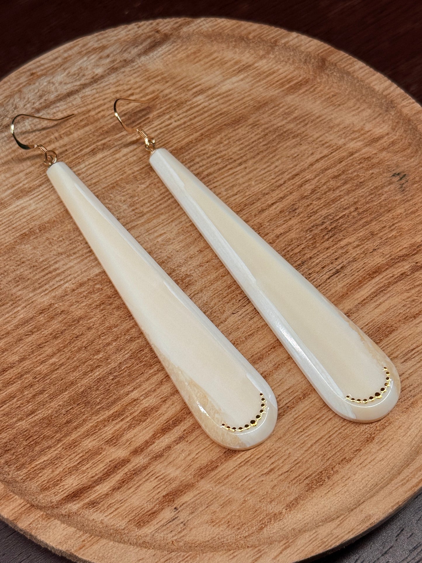 XL Ivory Drop Earrings
