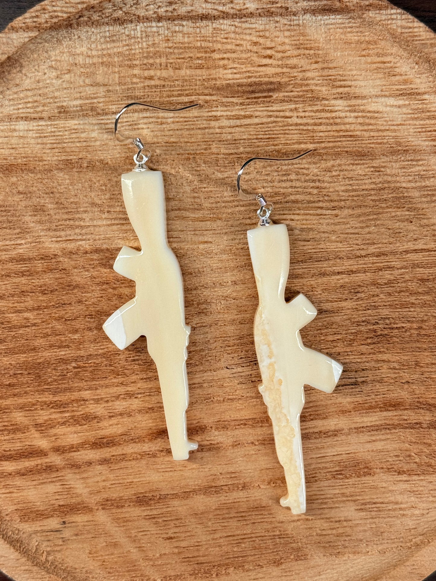 AK-47 Ivory Earrings