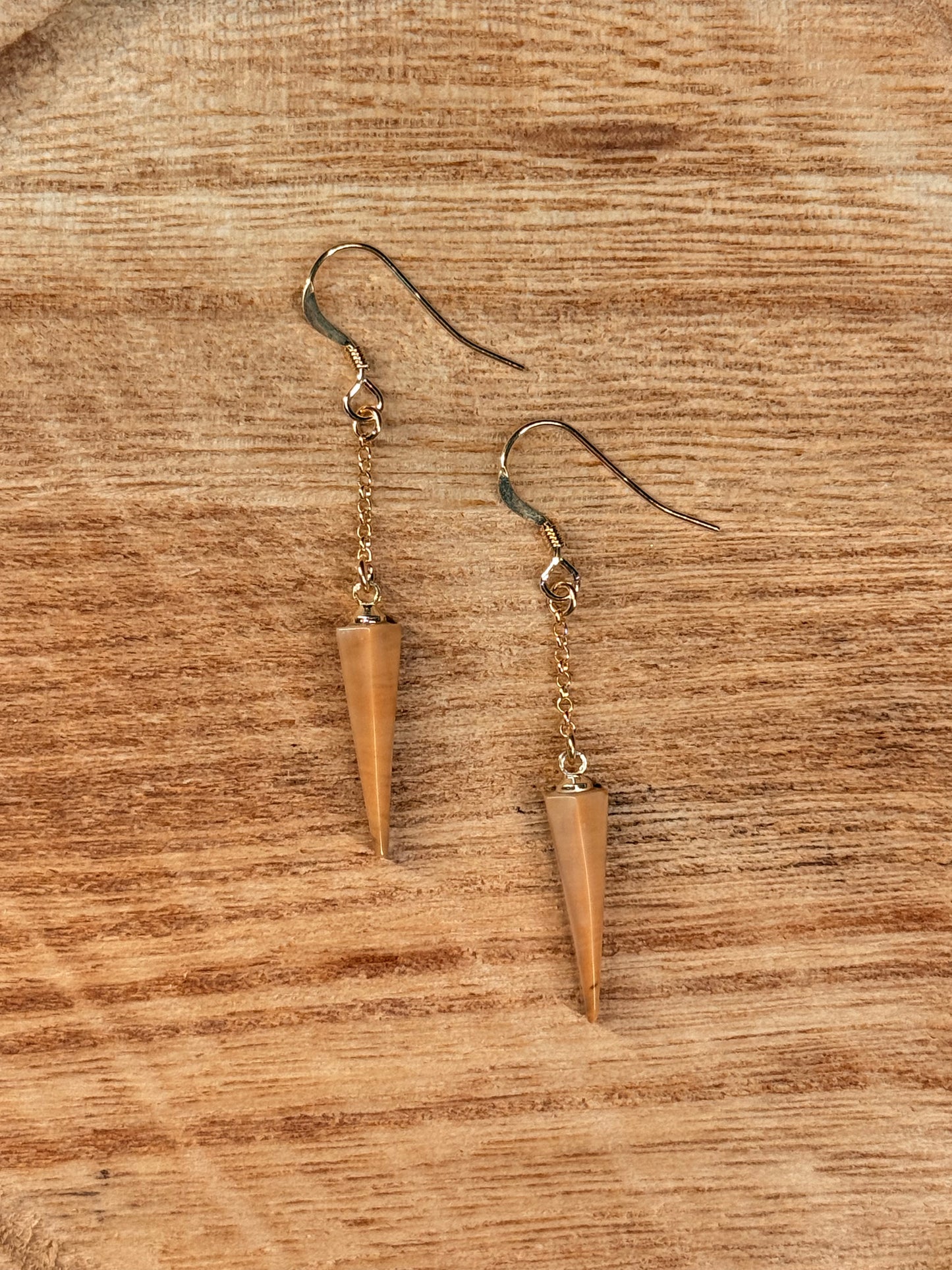 Mini Ivory Spike Earrings