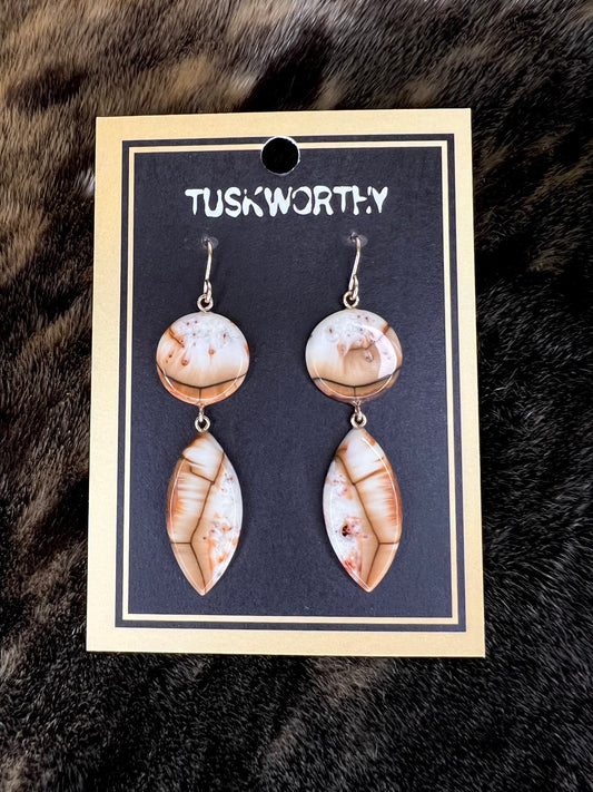 Burnt Sienna Starburst Earrings
